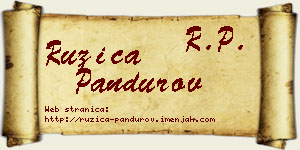 Ružica Pandurov vizit kartica